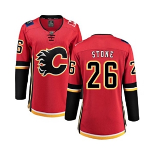 Women Calgary Flames #26 Michael Stone Fanatics Branded Red Home Breakaway Hockey Jersey