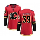 Women Calgary Flames #39 Doug Gilmour Fanatics Branded Red Home Breakaway Hockey Jersey