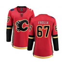 Women Calgary Flames #67 Michael Frolik Fanatics Branded Red Home Breakaway Hockey Jersey
