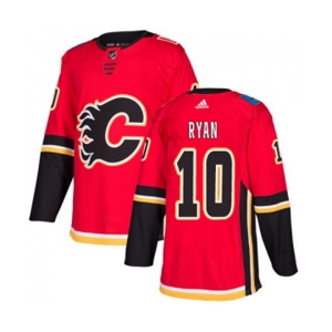 Youth Calgary Flames #10 Derek Ryan Authentic Red Home Hockey Jersey