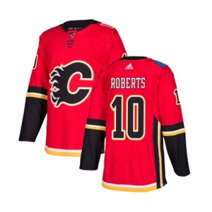 Youth Calgary Flames #10 Gary Roberts Authentic Red Home Hockey Jersey