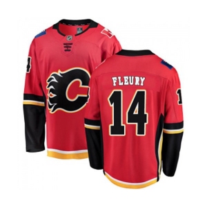 Youth Calgary Flames #14 Theoren Fleury Fanatics Branded Red Home Breakaway Hockey Jersey