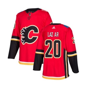 Youth Calgary Flames #20 Curtis Lazar Authentic Red Home Hockey Jersey