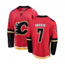 Youth Calgary Flames #7 TJ Brodie Fanatics Branded Red Home Breakaway Hockey Jersey