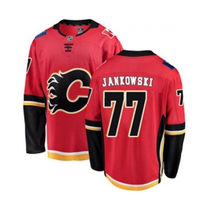 Youth Calgary Flames #77 Mark Jankowski Authentic Red Home Fanatics Branded Breakaway Hockey Jersey