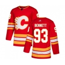 Youth Calgary Flames #93 Sam Bennett Authentic Red Alternate Hockey Jersey