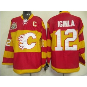 youth nhl jerseys calgary flames #12 iginla red [2011 winter classic]