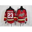 youth nhl jerseys calgary flames #23 monahan red[2015 new]