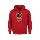 Calgary Flames Majestic Red Critical Victory VIII Fleece Hoodie