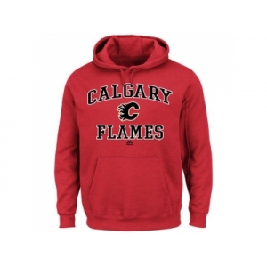 Calgary Flames Majestic Red Heart & Soul Hoodie