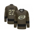 Carolina Hurricanes #27 Justin Faulk Green Salute to Service Stitched NHL Jersey