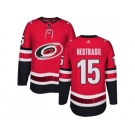 Men Adidas Carolina Hurricanes #15 Andrej Nestrasil Authentic Red Home NHL Jersey