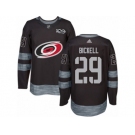 Men's Adidas Carolina Hurricanes #29 Bryan Bickell Authentic Black 1917-2017 100th Anniversary NHL Jersey