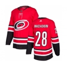 Men's Carolina Hurricanes #28 Mackenzie MacEachern Red Stitched Jersey