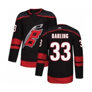 Men's Carolina Hurricanes #33 Scott Darling Black Alternate Stitched Hockey Jersey