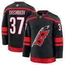 Men's Carolina Hurricanes #37 Andrei Svechnikov Black 2024-25 Home Stitched Hockey Jersey