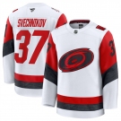 Men's Carolina Hurricanes #37 Andrei Svechnikov White 2025 Away Stitched Hockey Jersey