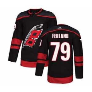 Men's Carolina Hurricanes #79 Michael Ferland Black Alternate Stitched Hockey Jersey