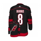 Men's Carolina Hurricanes #8 Brent Burns Black Stitched Jersey