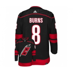 Men's Carolina Hurricanes #8 Brent Burns Black Stitched Jersey