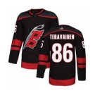 Men's Carolina Hurricanes #86 Teuvo Teravainen Black Alternate Stitched Hockey Jersey