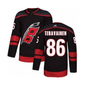 Men's Carolina Hurricanes #86 Teuvo Teravainen Black Alternate Stitched Hockey Jersey