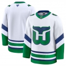 Men's Carolina Hurricanes Blank White 2024-25 Throwback Stitched Hockey Jersey