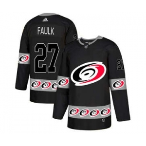 Men's Hurricanes #6 Joel Edmundson Black 1917-2017 100th Anniversary Stitched Hockey Jersey (6)