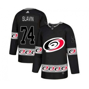 Men's Hurricanes #6 Joel Edmundson Black 1917-2017 100th Anniversary Stitched Hockey Jersey (9)