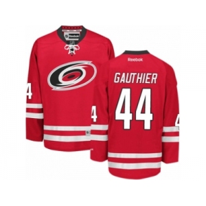 Men's Reebok Carolina Hurricanes #44 Julien Gauthier Authentic Red Home NHL Jersey