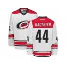 Men's Reebok Carolina Hurricanes #44 Julien Gauthier Authentic White Away NHL Jersey