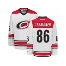 Men's Reebok Carolina Hurricanes #86 Teuvo Teravainen Authentic White Away NHL Jersey