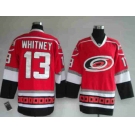 nhl jerseys carolina hurricanes whitney 13# red