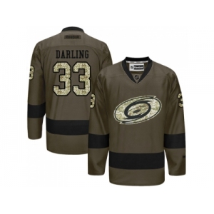 Youth Adidas Carolina Hurricanes #33 Scott Darling Green Salute to Service Stitched NHL Jersey