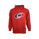 Carolina Hurricanes Red Old Time Hockey Big Logo with Crest Pullover Hoodie