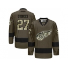 Detroit Red Wings #27 Kyle Quincey Green Salute to Service Stitched NHL Jersey