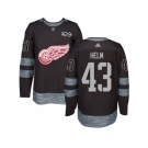 Detroit Red Wings #43 Darren Helm Black 1917-2017 100th Anniversary Stitched NHL Jersey