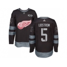 Detroit Red Wings #5 Nicklas Lidstrom Black 1917-2017 100th Anniversary Stitched NHL Jersey