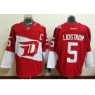Detroit Red Wings #5 Nicklas Lidstrom Red 2016 Stadium Series Stitched NHL Jersey