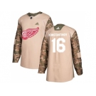 Men Adidas Detroit Red Wings #16 Vladimir Konstantinov Camo Authentic 2017 Veterans Day Stitched NHL Jersey