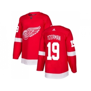 Men Adidas Detroit Red Wings #19 Steve Yzerman Red Home Authentic Stitched NHL Jersey