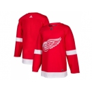 Men Adidas Detroit Red Wings Blank Red Home Authentic Stitched NHL Jersey