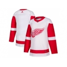 Men Adidas Detroit Red Wings Blank White Road Authentic Stitched NHL Jersey