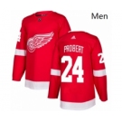 Mens Adidas Detroit Red Wings 24 Bob Probert Premier Red Home NHL Jersey