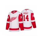 Men's Detroit Red Wings #14 Gustav Nyquist White 2017-2018 adidas Hockey Stitched NHL Jersey