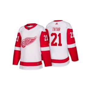 Men's Detroit Red Wings #21 Tomas Tatar White 2017-2018 adidas Hockey Stitched NHL Jersey