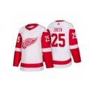 Men's Detroit Red Wings #25 Mike Green White 2017-2018 adidas Hockey Stitched NHL Jersey