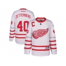 Men's Detroit Red Wings #40 Henrik Zetterberg White 2017 Centennial Classic Stitched NHL Jersey