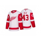 Men's Detroit Red Wings #43 Darren Helm White 2017-2018 adidas Hockey Stitched NHL Jersey