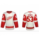 Men's Detroit Red Wings #53 Moritz Seider White Away Hockey Stitched NHL Jersey